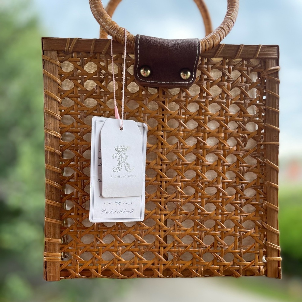 Rachel Ashwell wooden bag/ purse